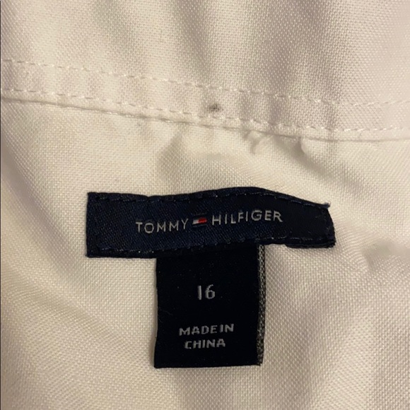 Tommy Hilfiger White Button Down Long Sleeve Shirt - Picture 3 of 3